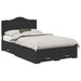Cadru de pat cu headboard Negru 135 x 190 cm Lemn compozit - WALTI WALTI