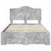 Cadru de pat cu sertar Gri din beton 135 x 190 cm Lemn compozit - WALTI WALTI