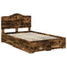 Cadru de pat Stejar fumuriu 135 x 190 cm Lemn compozit - WALTI WALTI