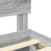 Cadru de pat cu headboard Gri Sonoma 120 x 200 cm Lemn compozit - WALTI WALTI