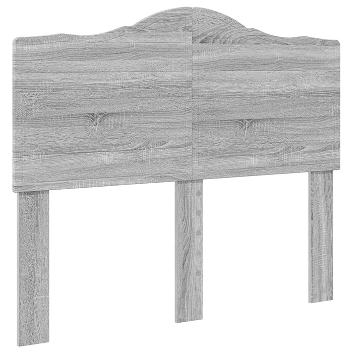 Cadru de pat cu headboard Gri Sonoma 120 x 190 cm Lemn compozit - WALTI WALTI