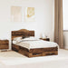 Cadru de pat cu headboard Lemn vechi 120 x 190 cm Lemn compozit - WALTI WALTI