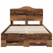Cadru de pat cu headboard Lemn vechi 120 x 190 cm Lemn compozit - WALTI WALTI