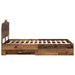 Cadru de pat cu headboard Lemn vechi 120 x 190 cm Lemn compozit - WALTI WALTI