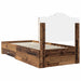 Cadru de pat cu headboard Lemn vechi 100 x 200 cm Lemn compozit - WALTI WALTI