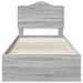 Cadru de pat cu headboard Gri Sonoma 90 x 190 cm Lemn compozit - WALTI WALTI