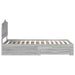 Cadru de pat cu headboard Gri Sonoma 90 x 190 cm Lemn compozit - WALTI WALTI