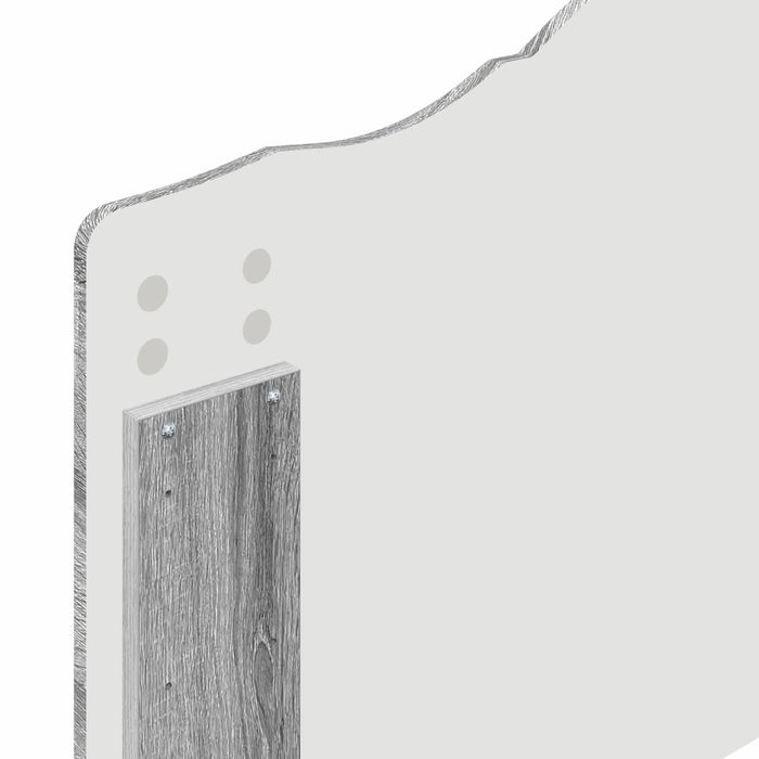 Cadru de pat cu headboard Gri Sonoma 75 x 190 cm Lemn compozit - WALTI WALTI