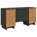 Birou Negru Lemn prelucrat 142,5 x 50 x 75 cm - WALTI WALTI