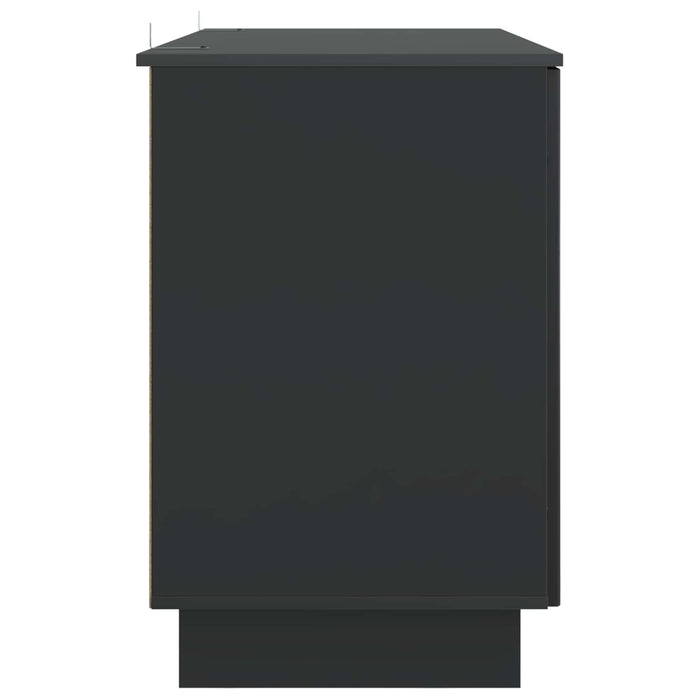 Birou Negru Lemn prelucrat 142,5 x 50 x 75 cm - WALTI WALTI