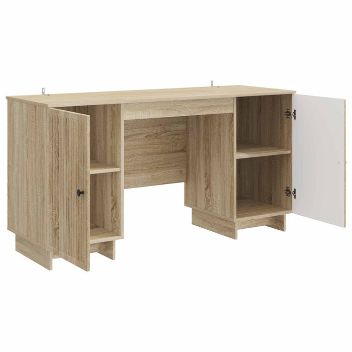 Birou Stejar Sonoma Lemn prelucrat 142,5 x 50 x 75 cm - WALTI WALTI
