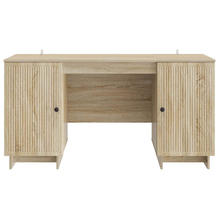 Birou Stejar Sonoma Lemn prelucrat 142,5 x 50 x 75 cm - WALTI WALTI