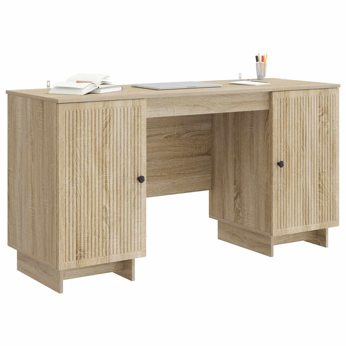 Birou Stejar Sonoma Lemn prelucrat 142,5 x 50 x 75 cm - WALTI WALTI