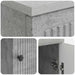 Birou Gri Beton Lemn prelucrat 142,5 x 50 x 75 cm - WALTI WALTI