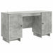 Birou Gri Beton Lemn prelucrat 142,5 x 50 x 75 cm - WALTI WALTI