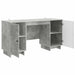 Birou Gri Beton Lemn prelucrat 142,5 x 50 x 75 cm - WALTI WALTI