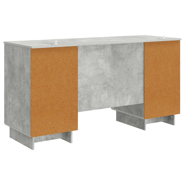 Birou Gri Beton Lemn prelucrat 142,5 x 50 x 75 cm - WALTI WALTI