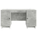 Birou Gri Beton Lemn prelucrat 142,5 x 50 x 75 cm - WALTI WALTI