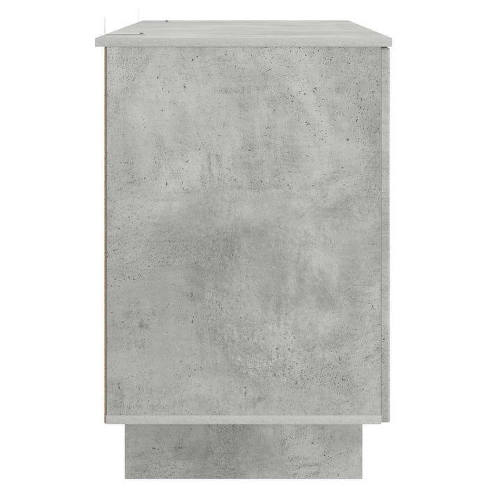 Birou Gri Beton Lemn prelucrat 142,5 x 50 x 75 cm - WALTI WALTI