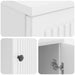 Birou Alb foarte lucios Lemn prelucrat 142,5 x 50 x 75 cm - WALTI WALTI