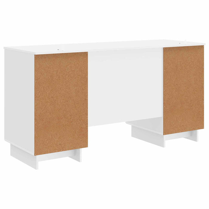Birou Alb foarte lucios Lemn prelucrat 142,5 x 50 x 75 cm - WALTI WALTI