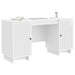 Birou Alb foarte lucios Lemn prelucrat 142,5 x 50 x 75 cm - WALTI WALTI