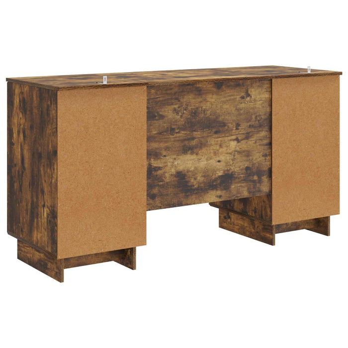 Birou Stejar fumuriu Lemn prelucrat 142,5 x 50 x 75 cm - WALTI WALTI