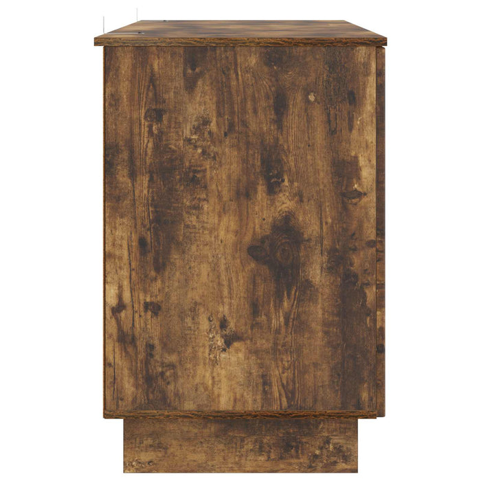 Birou Stejar fumuriu Lemn prelucrat 142,5 x 50 x 75 cm - WALTI WALTI