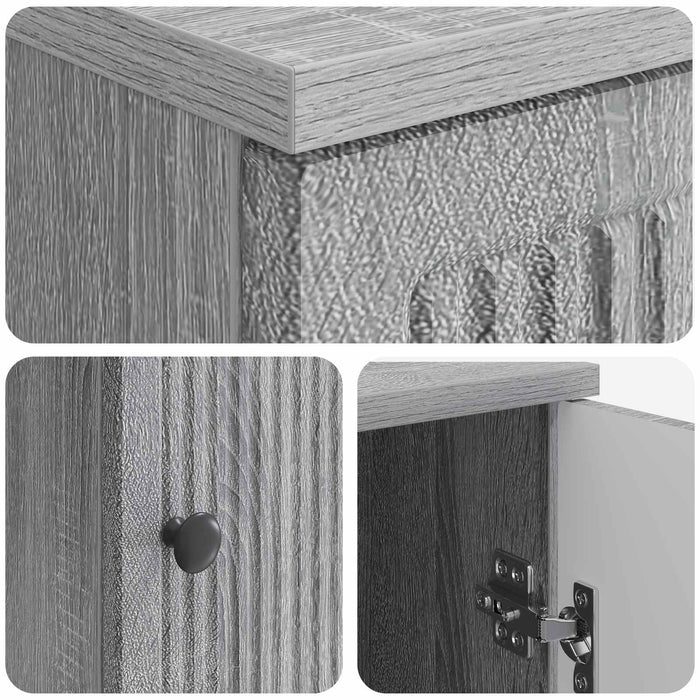 Birou Sonoma gri Lemn prelucrat 142,5 x 50 x 75 cm - WALTI WALTI
