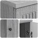 Birou Sonoma gri Lemn prelucrat 142,5 x 50 x 75 cm - WALTI WALTI