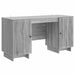 Birou Sonoma gri Lemn prelucrat 142,5 x 50 x 75 cm - WALTI WALTI