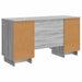 Birou Sonoma gri Lemn prelucrat 142,5 x 50 x 75 cm - WALTI WALTI