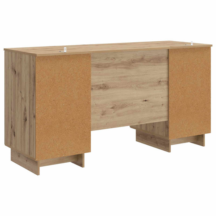 Birou Stejar Artizanal Lemn prelucrat 142,5 x 50 x 75 cm - WALTI WALTI