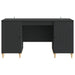 Birou cu raft cu ușă Negru 142,5 x 50 x 75 cm Lemn prelucrat - WALTI WALTI