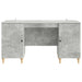 Birou cu raft Gri Beton 142,5 x 50 x 75 cm Lemn prelucrat - WALTI WALTI