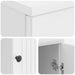 Birou cu raft Alb Lucios 142,5 x 50 x 75 cm Lemn prelucrat - WALTI WALTI