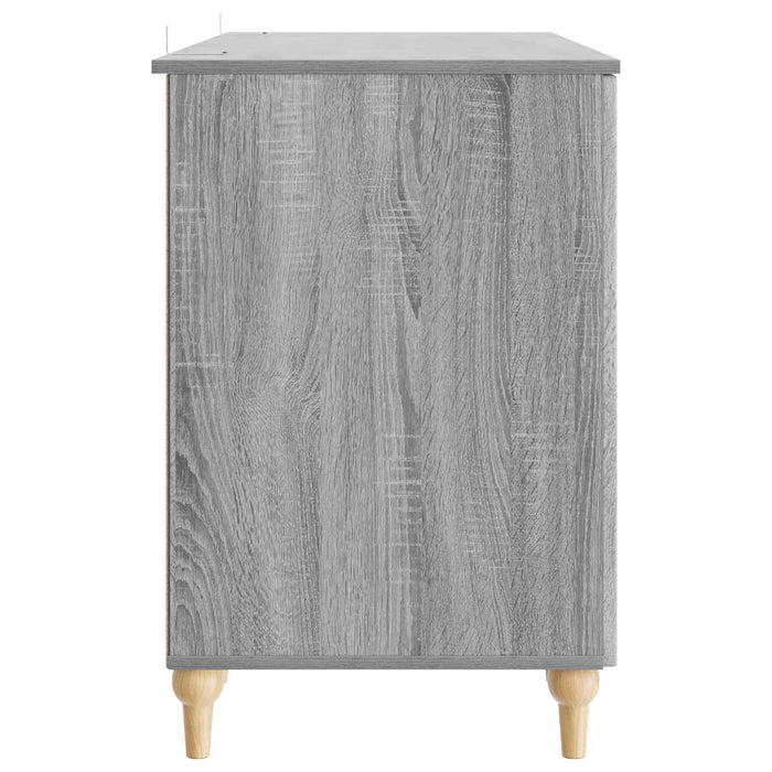 Birou cu raft Sonoma gri 142,5 x 50 x 75 cm Lemn prelucrat - WALTI WALTI