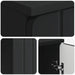 Birou cu raft cu ușă Negru 142,5 x 50 x 75 cm Lemn prelucrat - WALTI WALTI