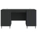 Birou cu raft cu ușă Negru 142,5 x 50 x 75 cm Lemn prelucrat - WALTI WALTI