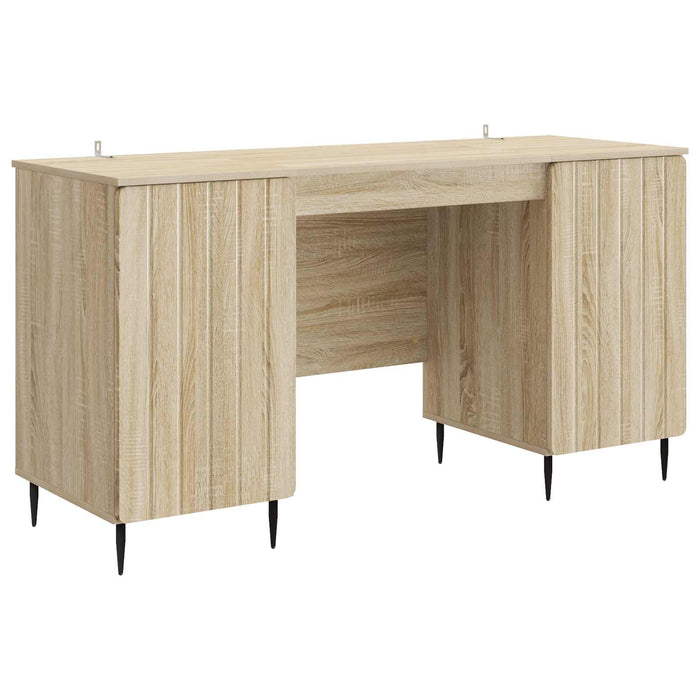 Birou cu raft Stejar Sonoma 142,5 x 50 x 75 cm Lemn prelucrat - WALTI WALTI