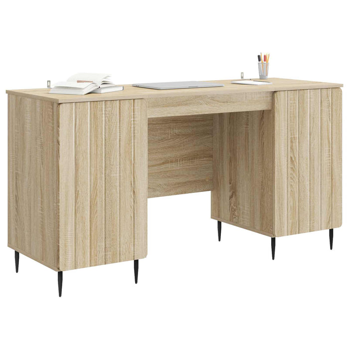 Birou cu raft Stejar Sonoma 142,5 x 50 x 75 cm Lemn prelucrat - WALTI WALTI