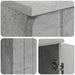 Birou cu raft Gri Beton 142,5 x 50 x 75 cm Lemn prelucrat - WALTI WALTI