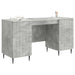 Birou cu raft Gri Beton 142,5 x 50 x 75 cm Lemn prelucrat - WALTI WALTI