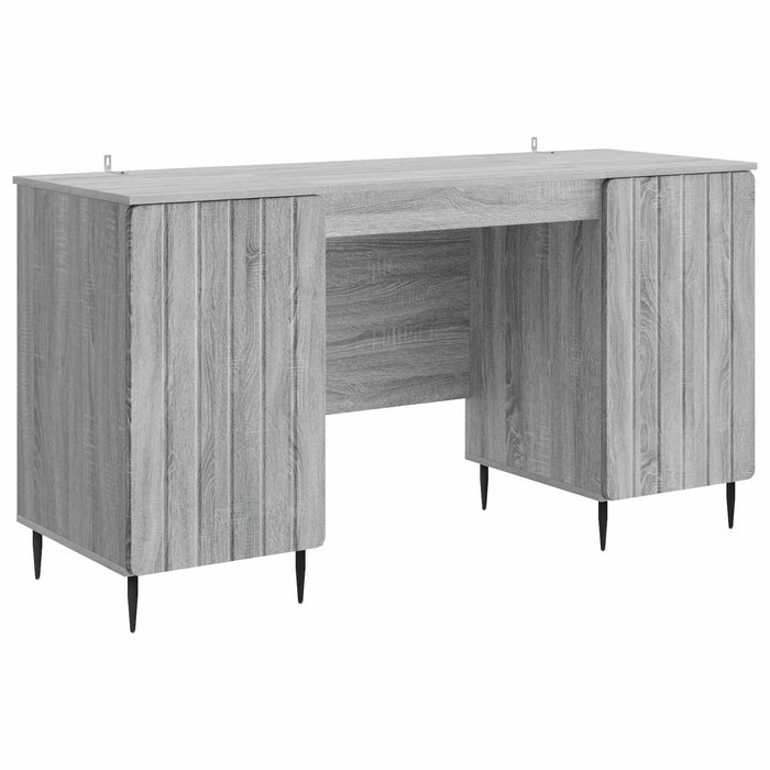 Birou cu raft Sonoma gri 142,5 x 50 x 75 cm Lemn prelucrat - WALTI WALTI
