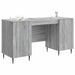 Birou cu raft Sonoma gri 142,5 x 50 x 75 cm Lemn prelucrat - WALTI WALTI