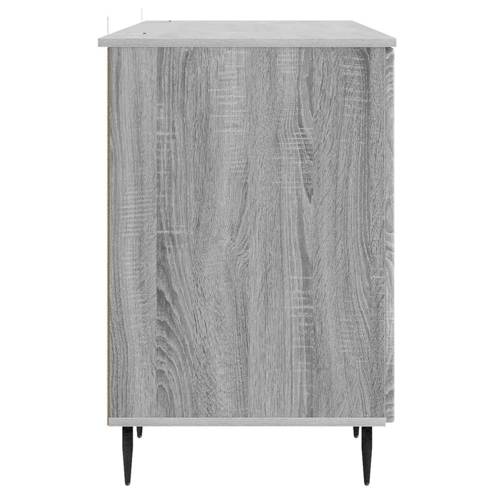Birou cu raft Sonoma gri 142,5 x 50 x 75 cm Lemn prelucrat - WALTI WALTI
