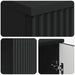 Birou cu raft cu ușă Negru 142,5 x 50 x 75 cm Lemn prelucrat - WALTI WALTI