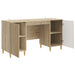 Birou cu raft Stejar Sonoma 142,5 x 50 x 75 cm Lemn prelucrat - WALTI WALTI
