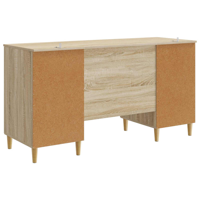 Birou cu raft Stejar Sonoma 142,5 x 50 x 75 cm Lemn prelucrat - WALTI WALTI