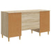 Birou cu raft Stejar Sonoma 142,5 x 50 x 75 cm Lemn prelucrat - WALTI WALTI